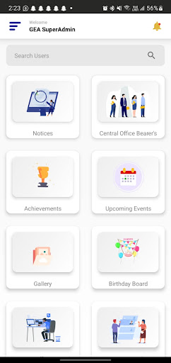 Android application Graduate Engineers Association screenshort