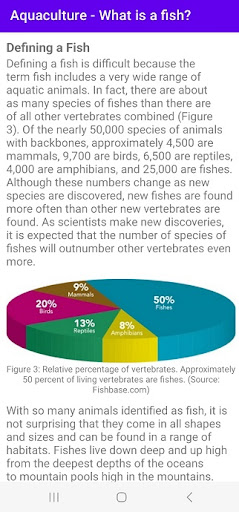 Android application Aquaculture Production screenshort