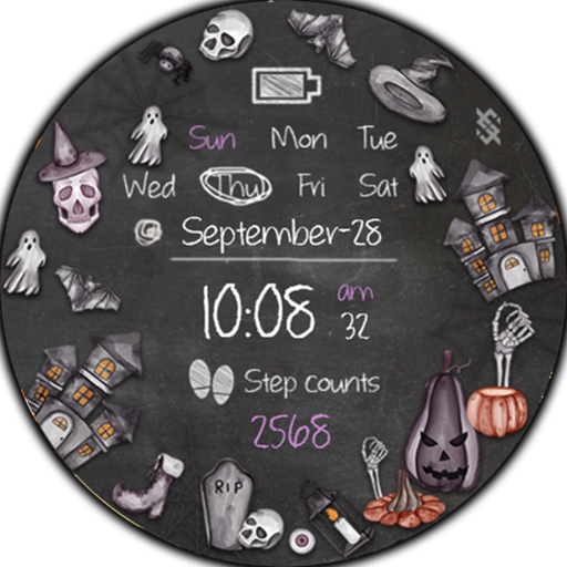 BFF38-Halloween Skull & Castle logo