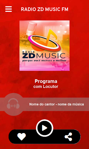 Android application RADIO ZD MUSIC FM screenshort