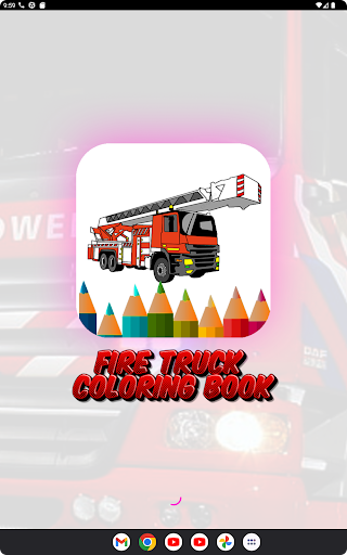 fire truck coloring book Screen 2