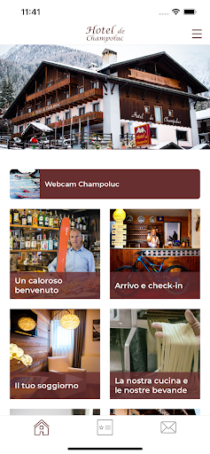 Android application Hotel de Champoluc screenshort