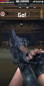 Sniper atirando: faixa alvo