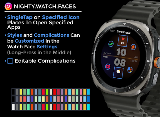 Night 72 - watch face screenshot 5