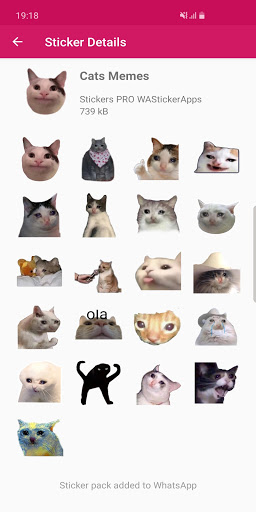 Cat Memes Stickers Wasticker - Apps On Google Play