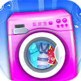 Washing Clothes Laundry Girls icon