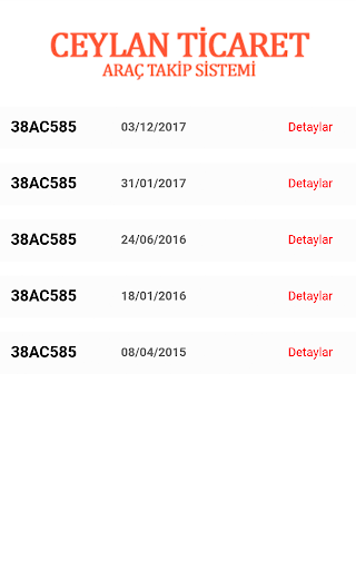 Ceylan Ticaret Araç Takip Screen 3