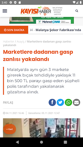 Kayısı Haber Screen 3