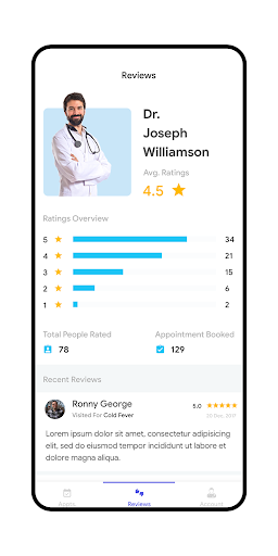 DoctoPro Doctor Ionic Template Screenshot 1 - AppWisp.com