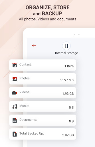 Screenshot of InfinitiKloud - Backup & Resto