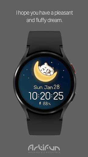 Android application artifun.atsbear1.watchface screenshort