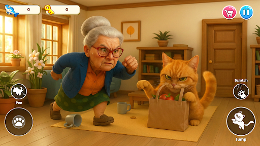 Cat Mayhem: Gran’s Angry screenshot 5