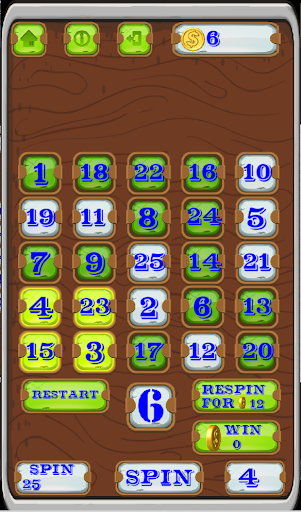 Slot Machine Bingo 25 10