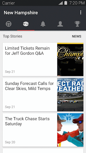 New Hampshire Motor Speedway Screen 3