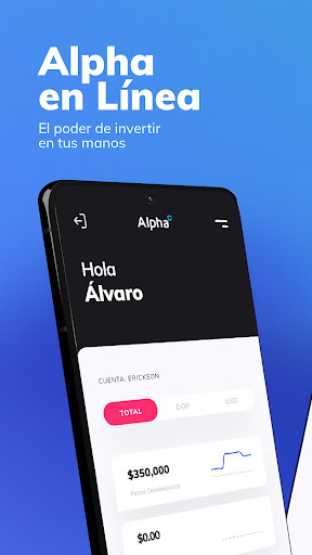 Android application Alpha Inversiones screenshort