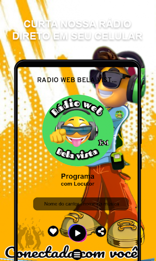 Android application Radio web bela Vista fm screenshort