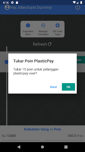 PlasticPay Merchant Screen 3
