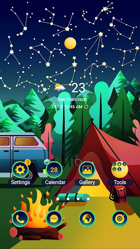 Android application Starlight Camping - Wallpaper screenshort