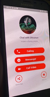 #1. Ultraman Zero fake call video (Android) By: rawahgames