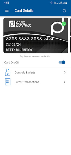 FB/MF Card Control Screen 2