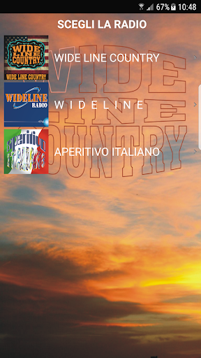 Android application Wide Line Country screenshort