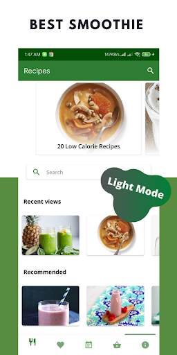 Android application Diet Smoothie Recipes Offline screenshort