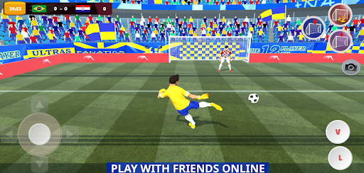 Android application Goalie Wars Football Online screenshort
