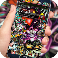 Rock Skull Graffiti Theme  Lock Screen  Call