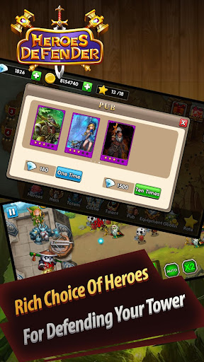 Télécharger Gratuit Defender Heroes: Castle Defense - Epic TD Game APK MOD (Astuce) screenshots 2