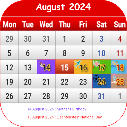 Liechtenstein Calendar 2024 logo