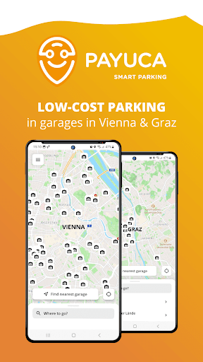 Android application PAYUCA easy and cheap parking screenshort