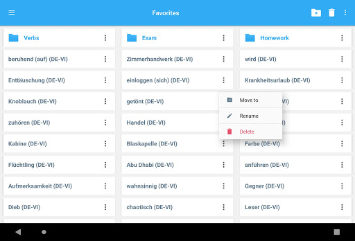 Screenshot of Vietnamese-German Dictionary