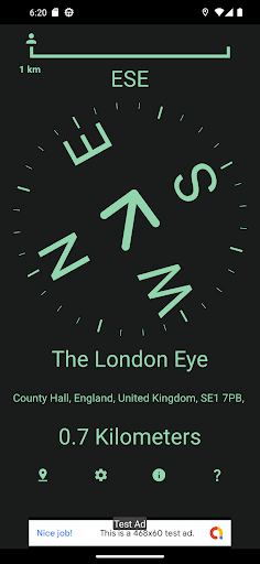 Android application Finders Compass screenshort