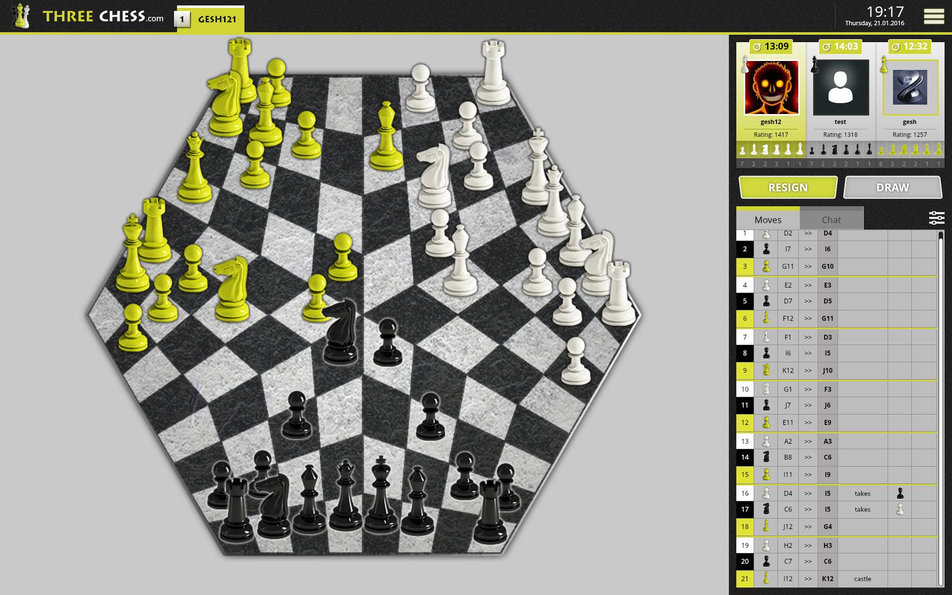 Android application ThreeChess: Chess for Three screenshort