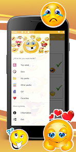 Captura de Pantalla 11 wasticker con movimiento emoji android
