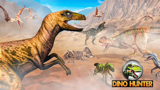 Скачать Dino Hunting Games 2021: Dinosaur Games Offline Онлайн бесплатно на Андроид