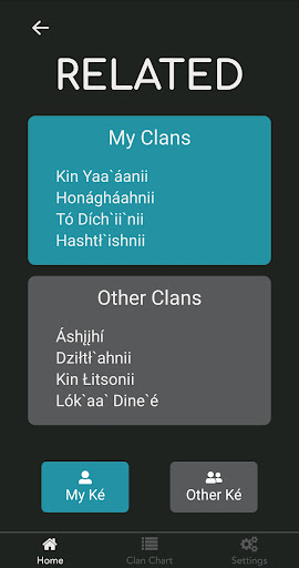 Adoone’é (Navajo Clans) Screen 3