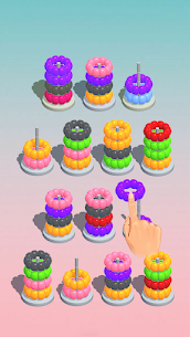 Color Ring Sorting Puzzle v1.0.56 Mod Apk (Unlimited Money/Gems) Free For Android 3