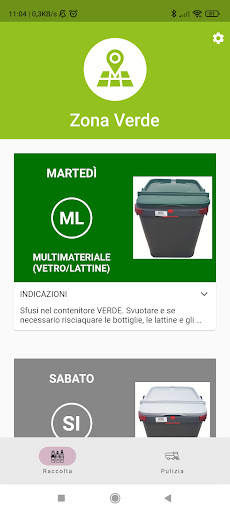 Android application Quartu Ricicla screenshort