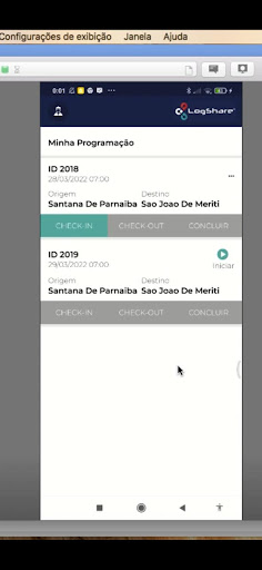 Android application LogShare - GPA screenshort