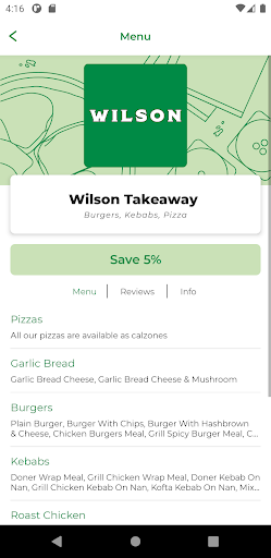 Wilson Takeaway Screen 2