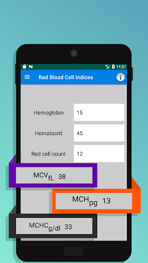 Hematology Calculators Screen 3