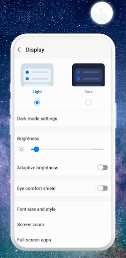 Dark mode for phone Screen 2