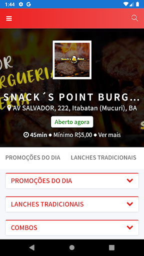 Snacks Point Burger Screen 2