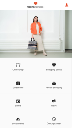 Android application Trendbereich screenshort