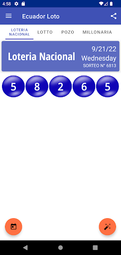 Android application Ecuador Loto - Predicción AI screenshort