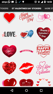Valentine's day photo stickers