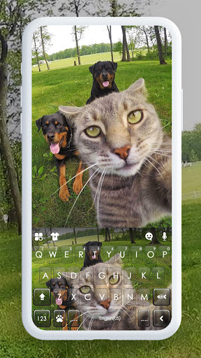 Android application Selfie Cat Keyboard Background screenshort