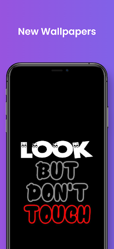 Don’t touch my phone wallpaper Screen 3