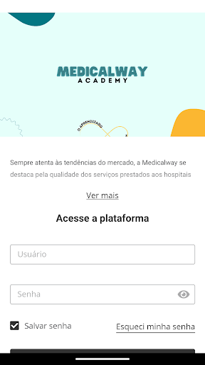 Android application MEDICALWAY ACADEMY screenshort